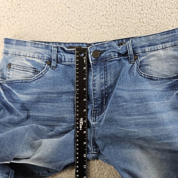 Nick Danger Jeans Mens 36x30 Blue Slim Fit Straight‎ Supreme Flex Stretch - Picture 9 of 16